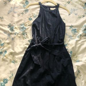 Navy blue maxi dress